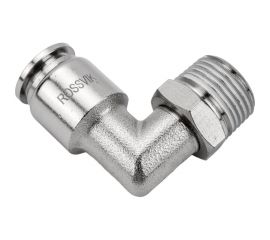 Цанговый разъем Г-образный (3/8""; 10x8 мм) Rossvik B184/12.R 