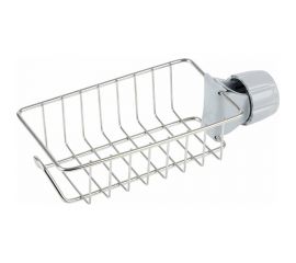 Держатель регулируемый для мыла, губки Рыжий кот на кран, 23,5x10,5x5,5 см (металл) 104264 