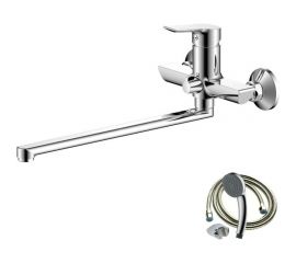 Смеситель для ванны с длинным изливом OLIVES SEVILLA 20221SV 
