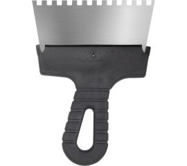 Фасадный зубчатый шпатель (150 мм, нержавеющая сталь, 6 мм) Biber 35211 тов-048245 