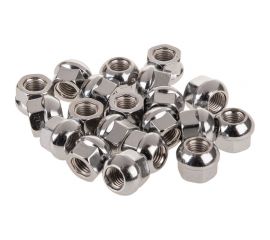 Гайка сфера M12x1.50, открытая с выступом 18 мм, ключ 19 мм, хром 036, 20 шт SKYWAY S10602036 