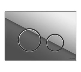 Кнопка Cersanit TWINS для LINK PRO/VECTOR/LINK/HI-TEC пластик, хром глянцевый 63523 