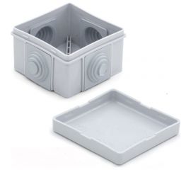 Разветвительные коробка РемоКолор для наружного монтажа, с крышкой, из полипропилена, 4 ввода, 65x65x40мм, IP54, (шт.) 89-0-184 