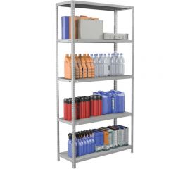 Металлический стеллаж BRABIX MS KD-200/40-5 2000х1000х400 мм, 5 полок, сборная стойка 291119 