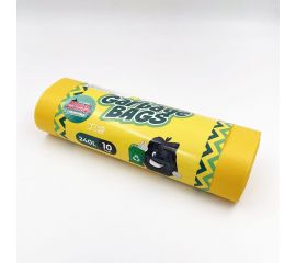 Мешки для мусора без завязок Strong bag желтые, 240 литров, 10 шт Jundo 4640050731217 