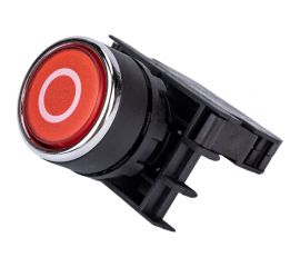 Нажимная кнопка Emas круглая красная с маркировкой 0 B200DKO 