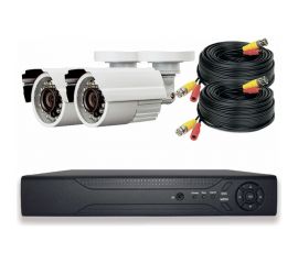 Комплект видеонаблюдения PS-link AHD 5Мп KIT-C502HD 2 камеры для улицы 3134 