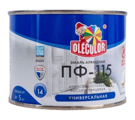 Эмаль OLECOLOR ПФ-115 красный, 0.5 кг 4300000199 