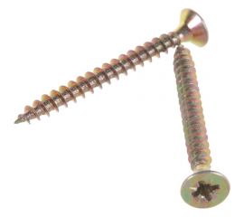 Потайной универсальный шуруп Метизный двор 4,5x45, желтый, 13 шт. 4690441018670 