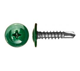 Саморез Tech-Krep ШСММ сверло 4,2х16 темно-зеленый KP RAL 6005 20 шт, пакет 125490 