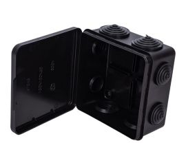 Распределительная коробка Ruvinil ОП 100х100х50мм откидная крышка УХЛ1 IP54 черный 67045Ч 