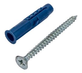 Саморез ШУц Tech-Krep 5,0х60 потайная головка + дюбель 8х40 50 шт - пакет 112937 