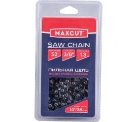 Цепь (91LV-52E; 3/8; 1,3; 52 звена; блистер) MAXCUT 086321052 