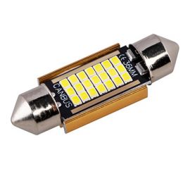Автолампа SKYWAY диод T11(C5W) 12V 21SMD диодов, 1-конт. 36мм белая салон S08201486 