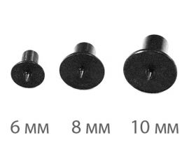 Кернеры наколки для мебельных шкантов ПЕТРОГРАДЪ D 6,8,10мм по 2 штуки М00014243 