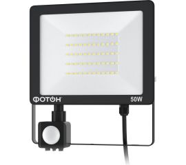 Светодиодный сетевой прожектор ФОТОН FL-50W6K65-PIR 50W с датчиком движения 24541 
