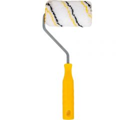 Малярный валик РемоКолор с рукояткой Микрофибра, ось 6мм, D40мм, 100мм, красная рукоятка, 04-2-610 