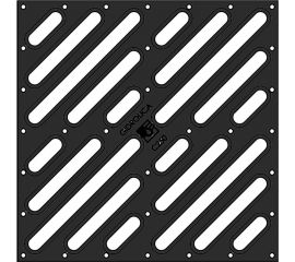 Решетка водоприемная для дождеприемника Gidrolica 30x30x30 см, чугунная щелевая, кл. С250 205/2 