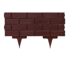 Садовое ограждение Протэкт Кирпич высота 19 см, коричневый СОК-19/15 К 