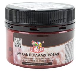 Акриловая эмаль OLECOLOR перламутровая, универсальная, терракот, 0.1 кг 4300006660 