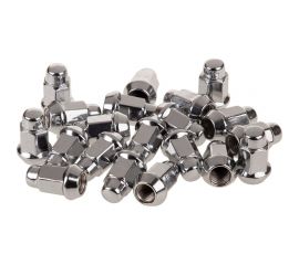 Гайка конус M12x1.50, закрытая с выступом 35 мм, ключ 17 мм, хром 026, 20 шт SKYWAY S10602026 