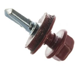 Кровельный саморез Kenner 5,5х19 RAL3011 красно-коричневый 300шт ск55193011ф 