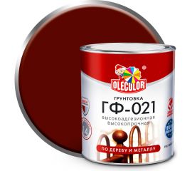 Грунтовка OLECOLOR ГФ-021 красно-коричневый, 2.2 кг 4300003708 