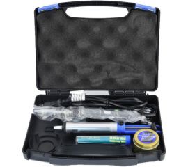 Набор для паяльных работ ELEMENT 947-III, паяльник+оловоотсос+пинцет+очиститель 16758 