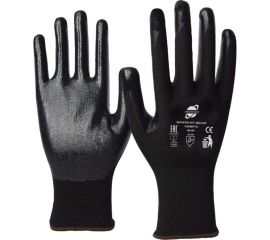 Трикотажные перчатки с нитриловым покрытием ладони и кончиков пальцев ARCTICUS полиэстер, 13G, р.10 4500 ARC-101 