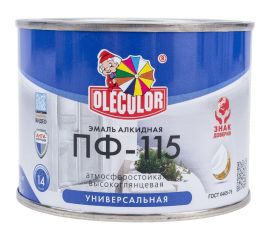 Эмаль OLECOLOR ПФ-115 желтый, 0.5 кг 4300000185 