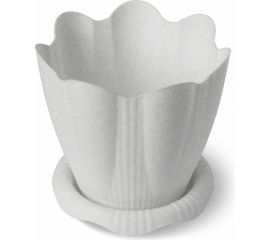 Горшок с поддоном Martika Эдельвейс 9.5 л, диам. 29 см, мрамор С194М 