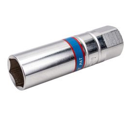 Свечная шестигранная головка 3/8"", 16мм, магнитный фиксатор KING TONY 366516 