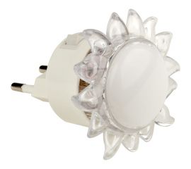 Светильник-ночник Uniel, выключатель на корпусе, DTL-308-Подсолнух/RGB/4LED/0,5W, 10322 