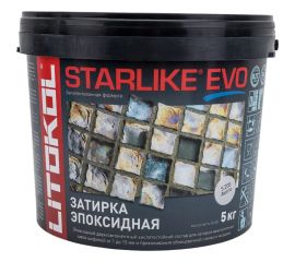 Эпоксидный состав для укладки и затирки мозаики LITOKOL STARLIKE EVO S.200 AVORIO 5 кг 485210004 