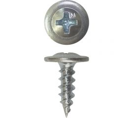 Саморез Daxmer ПШ 4,2x13 с прессшайбой острый белый цинк 1 кг 413903 