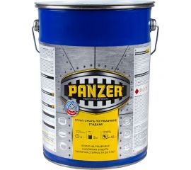 Грунт - эмаль PANZER по ржавчине 3 в 1 гладкая, черная, 5 кг 219864 