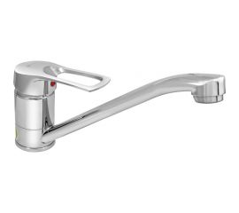 Смеситель для мойки Juguni одноручный, с гибкой подводкой, литой поворотный излив 250 мм 0402.789 