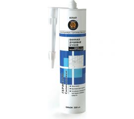 Силиконовый сантехнический герметик EAST BRAND кислотный, белый, 280 мл ES0005 