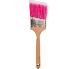 Плоская кисть Управдом со скошенной искусственной щетиной 75 мм, деревянная удлиненная ручка 4100003302 