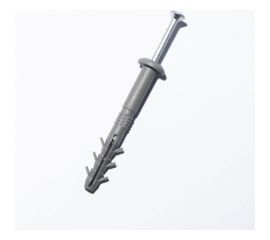 Дюбель с ударным шурупом Крепежные системы МВИС дюбель-гвоздь с усами, 6x60 мм, полипропилен, буртик, 100 шт. ДБМ0660Б 