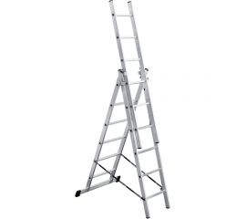 Алюминиевая 3-секционная лестница UFUK 3х6 ступеней 411306 