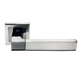 Дверная ручка MORELLI ""Fukoku"", цвет-бел. никель/черн. никель MH-28 SN/BN-S 9010558 