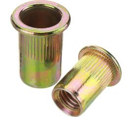 Резьбовая заклепка STARFIX М8 цилиндрический бортик, желтый цинк, 150 шт. SMC1-48530-150 