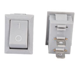 Клавиша Nord-Yada 250V 6А Mini серая (2контакта) ON-OFF (2шт в упаковке) 905470 