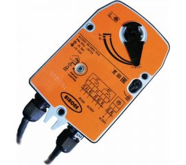 Электропривод с возвратной пружиной для противопожарных клапанов FSA03S230S ON/OFF, с 2-я доп. перек. NOIZZLESS 4687202618408 