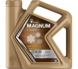 Моторное масло РОСНЕФТЬ Magnum Coldtec 5W-40 SN-CF синт. кан. 4 л 40813842 
