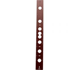 Шаблон из текстолита для разметки и монтажа водорозеток и полотенцесушителя BM-023-L 