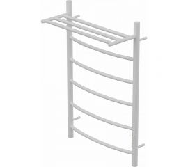 Электрический полотенцесушитель Point Афина П5 500x800 с полкой, диммер справа, белый PN04858PW 