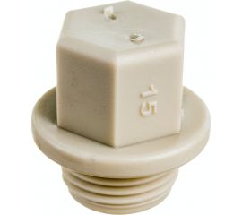 Заглушка пробка RTP PN25 с резьбой 1/2, серая 10915 