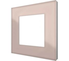 Однопостовая рамка CGSS стеклянная, светло-дымчатая ""Эстетика"" GL-P101-LSG 